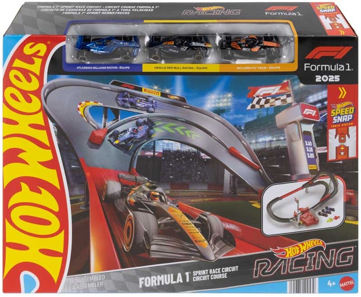 Hot Wheels® Racing Formula 1 sprindi- ja ringraja komplekt