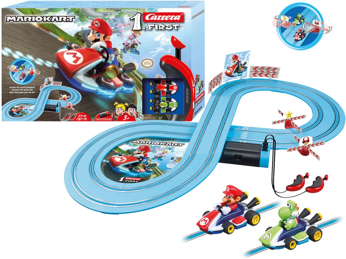 Carrera First rallirada 2,4m “Mario Kart – Mario vs Yoshi”
