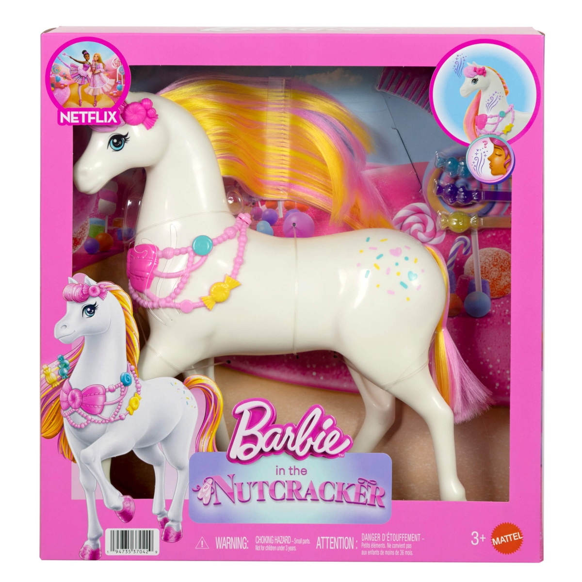 Barbie® “Pähklipureja” hobune