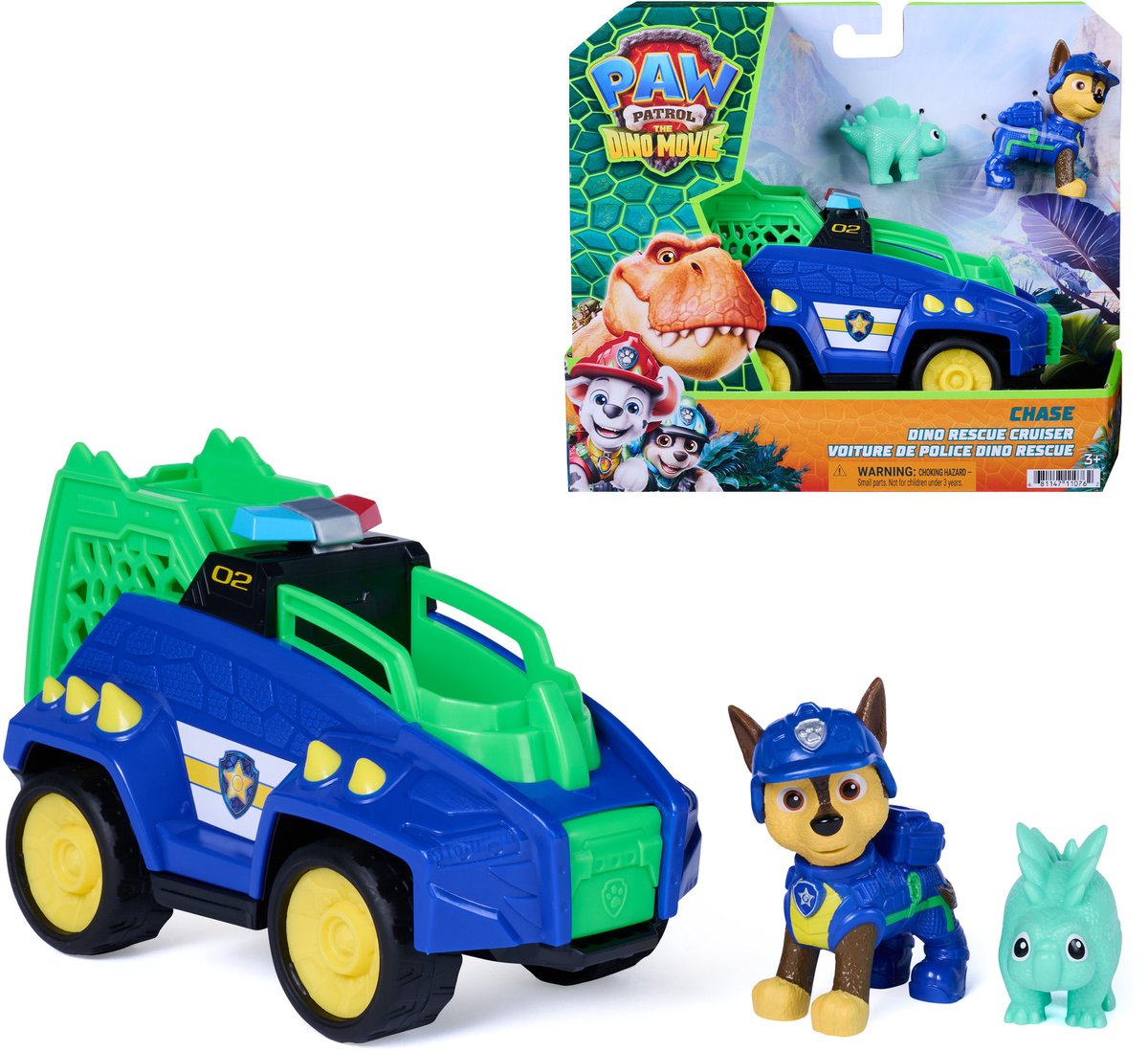 Käpapatrull The Dino Movie “Chase Dino Rescue Cruiser” mängukomplekt