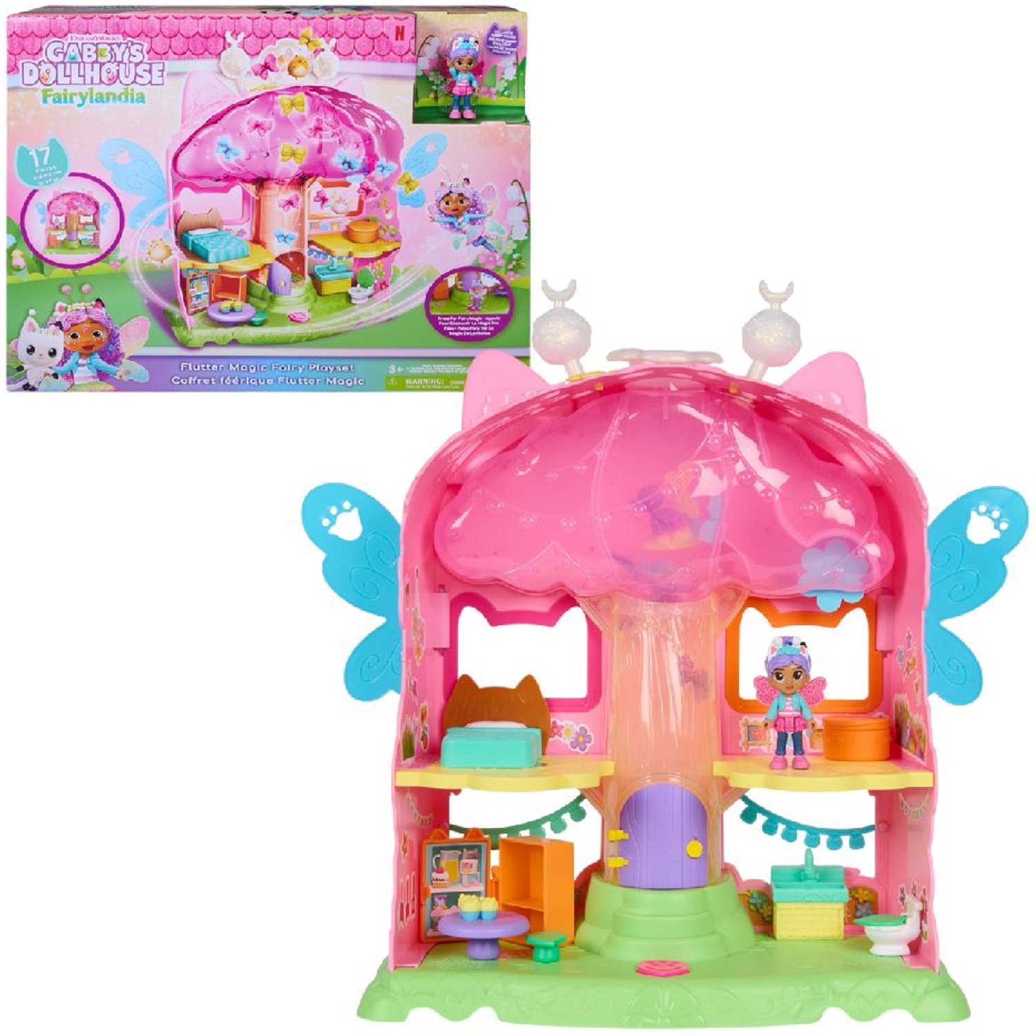 Gabby’s Dollhouse mängukomplekt “Flutter Fairy maagiline nukumaja”