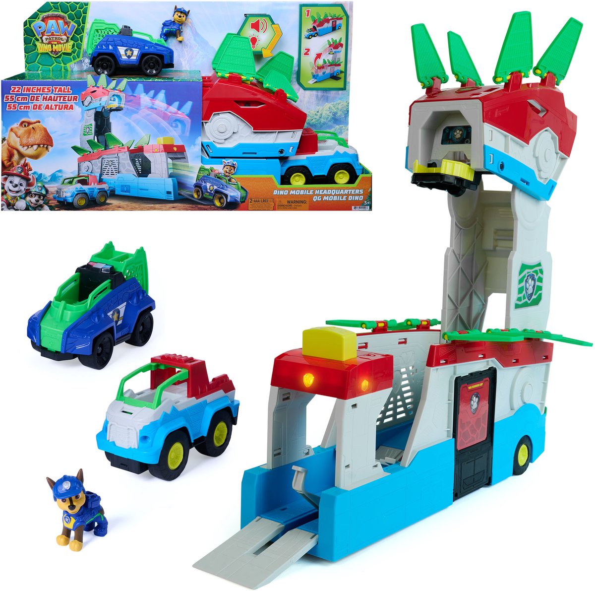 Käpapatrulli mängukomplekt “Dino Mobile Headquarters”
