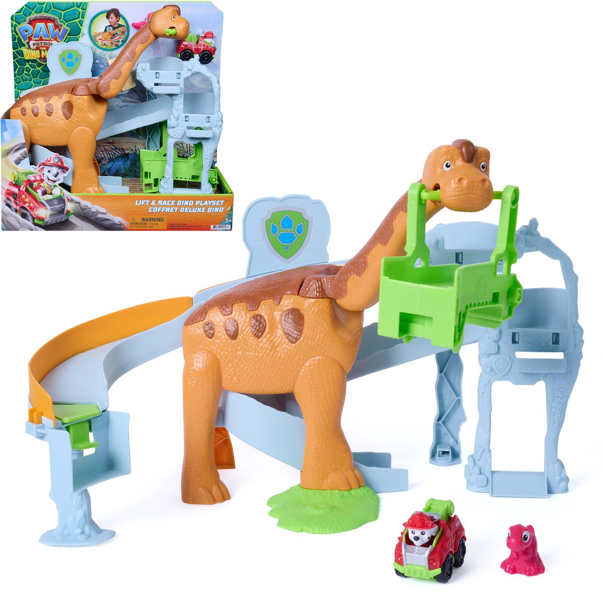 Käpapatrull “Lift & Race Dino” mängukomplekt