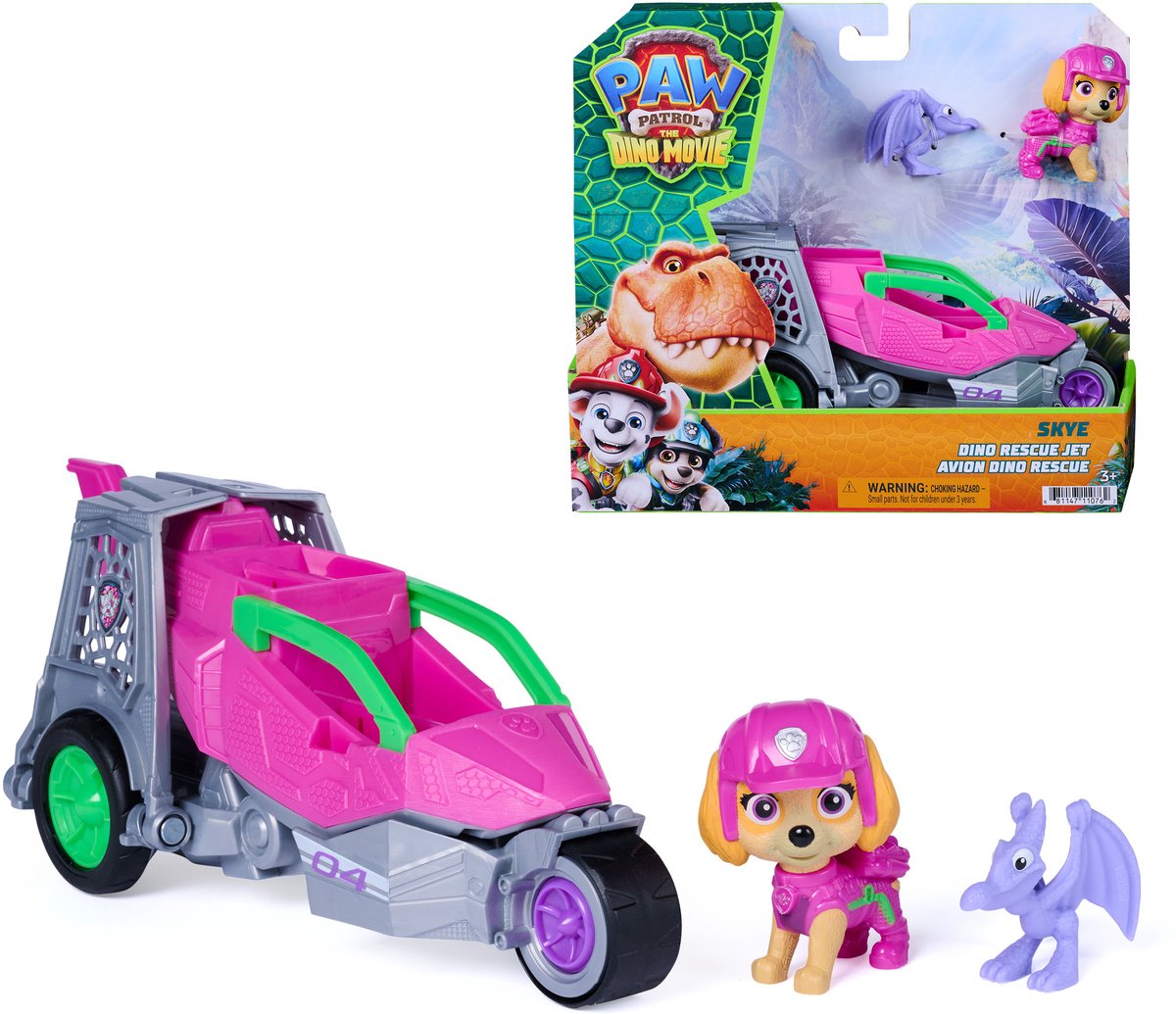 Käpapatrull The Dino Movie “Skye Dino Rescue Jet” mängukomplekt
